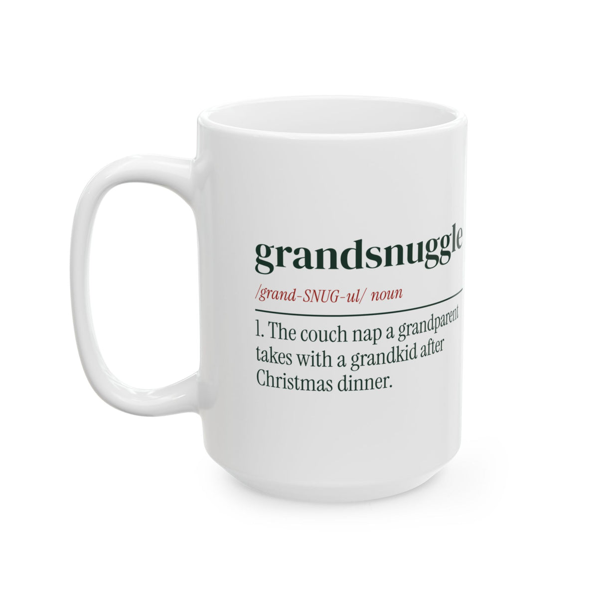 Christmas Grandparent Coffee Mug Grandsnuggle Definition For Grandpa