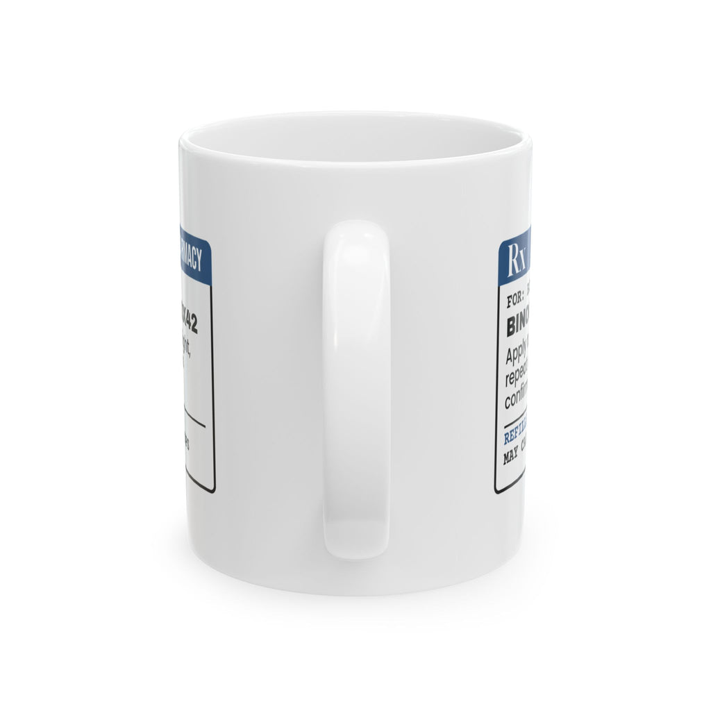 Birdwatching Coffee Mug Rx Binoculars Apply At Dawn