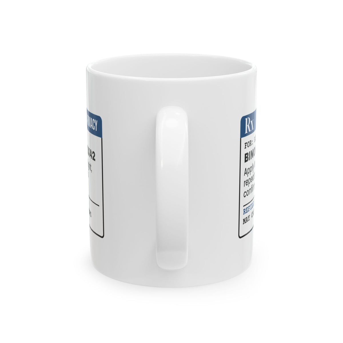 Birdwatching Coffee Mug Rx Binoculars Apply At Dawn