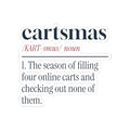 Funny Christmas Shopping Sticker Cartsmas Dictionary Definition