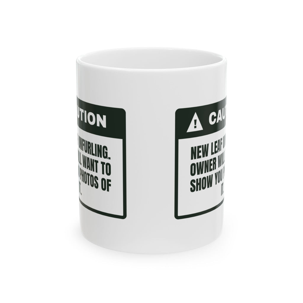 Funny Plant Lover Mug New Leaf Alert Photos Will Be Shown