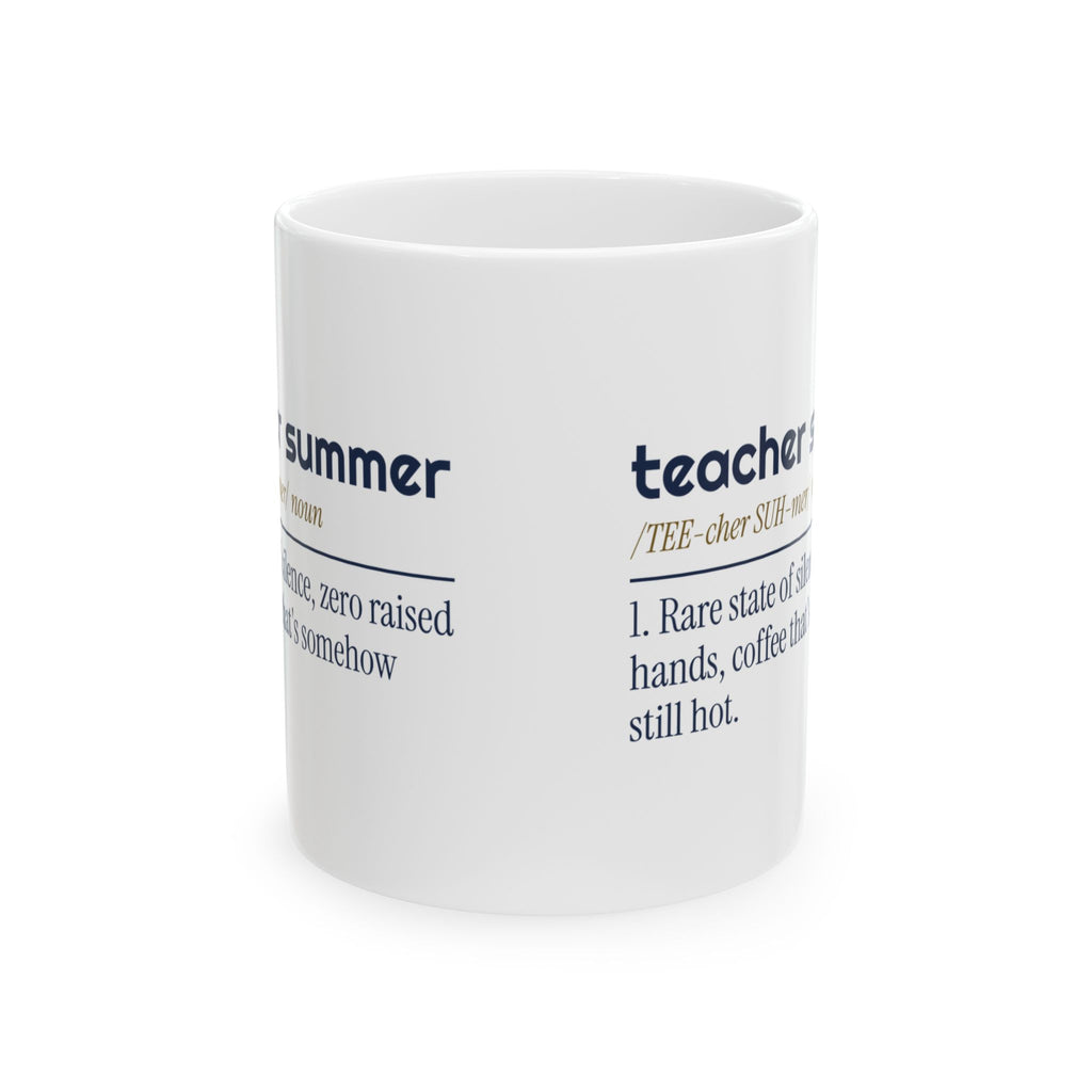 Funny Teacher Summer Dictionary Coffee Mug For Teachers