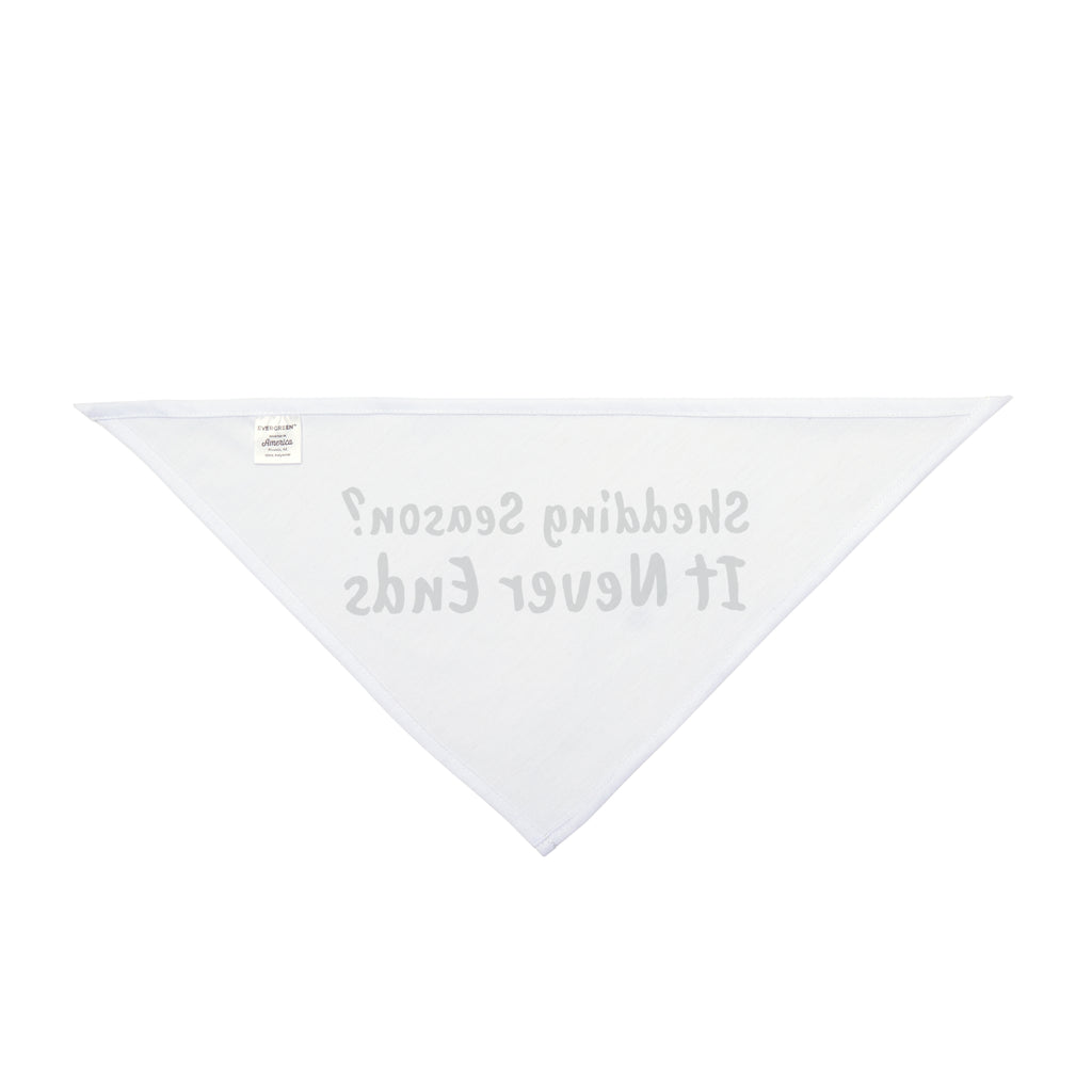 Golden Retriever Dog Bandana "Shedding Season Never Ends" Funny Dog Owner