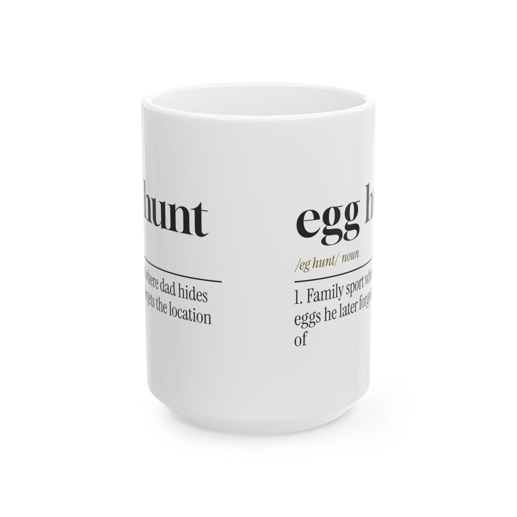Funny Egg Hunt Coffee Mug Dictionary Definition For Dad