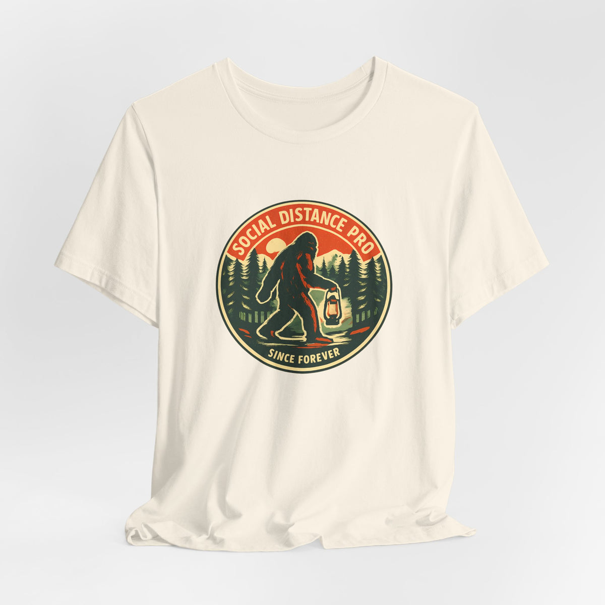Social Distance Pro Since Forever Funny Vintage Bigfoot Shirt