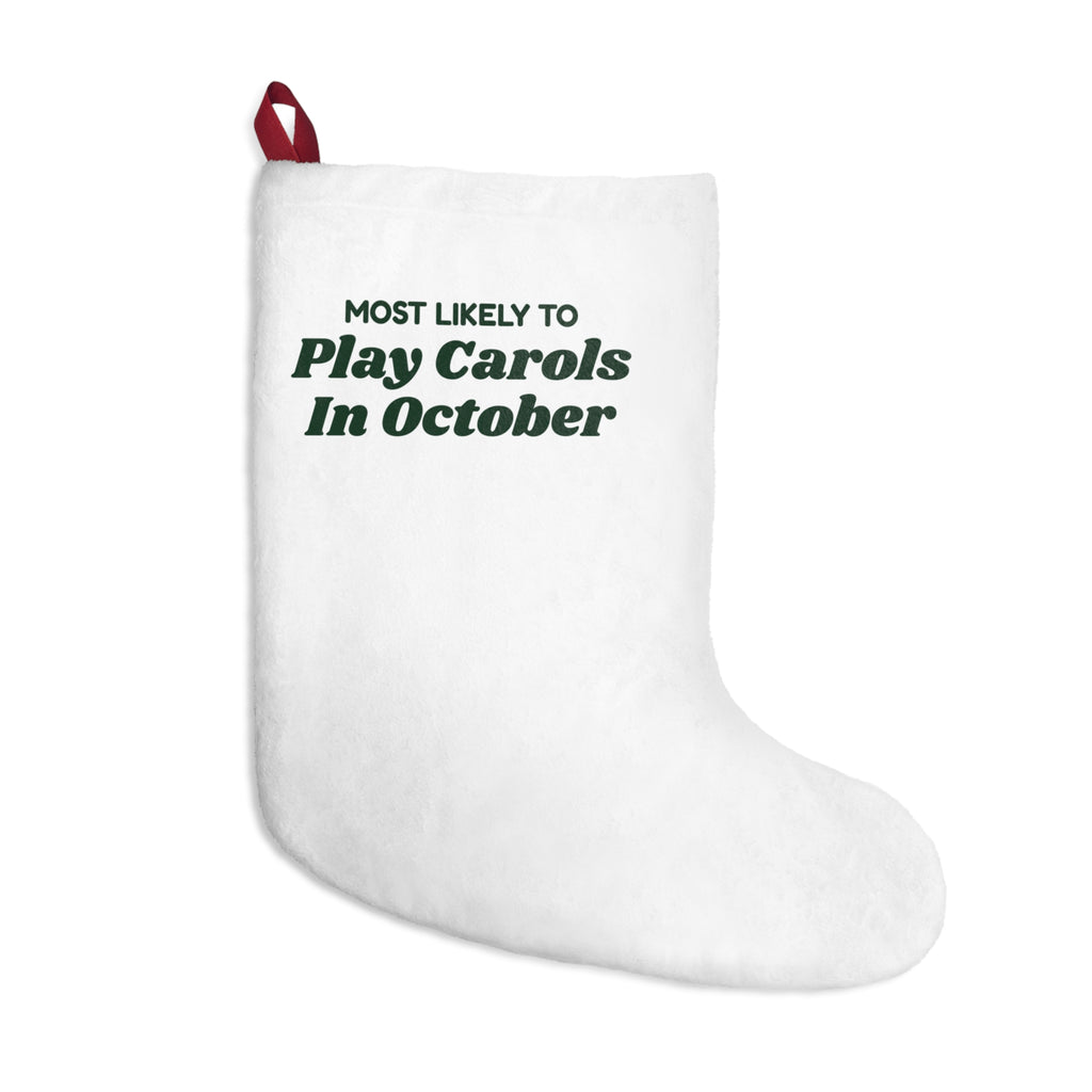 Funny Christmas Family Christmas Stocking Most Likely To Play Carols In