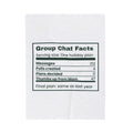 Funny Christmas Family Throw Blanket Group Chat Facts Nutrition Label