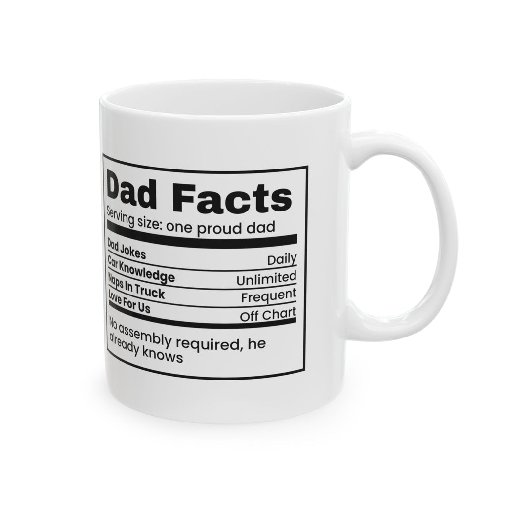 Dad Facts Unlimited Car Knowledge Coffee Mug For Dad