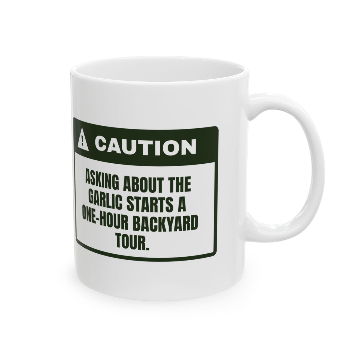 Funny Gardening Coffee Mug Ask About The Garlic For Vegetable Gardeners