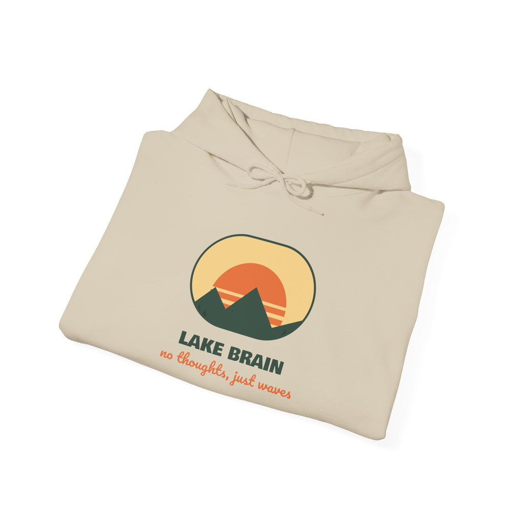 Lake Brain Hoodie No Thoughts Just Waves