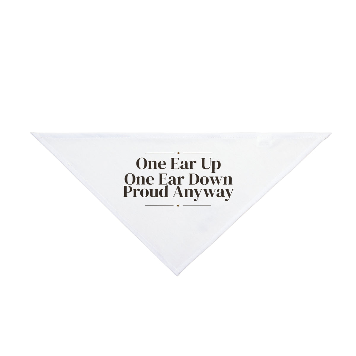 Funny German Shepherd Dog Bandana One Ear Up One Ear Down Puppy