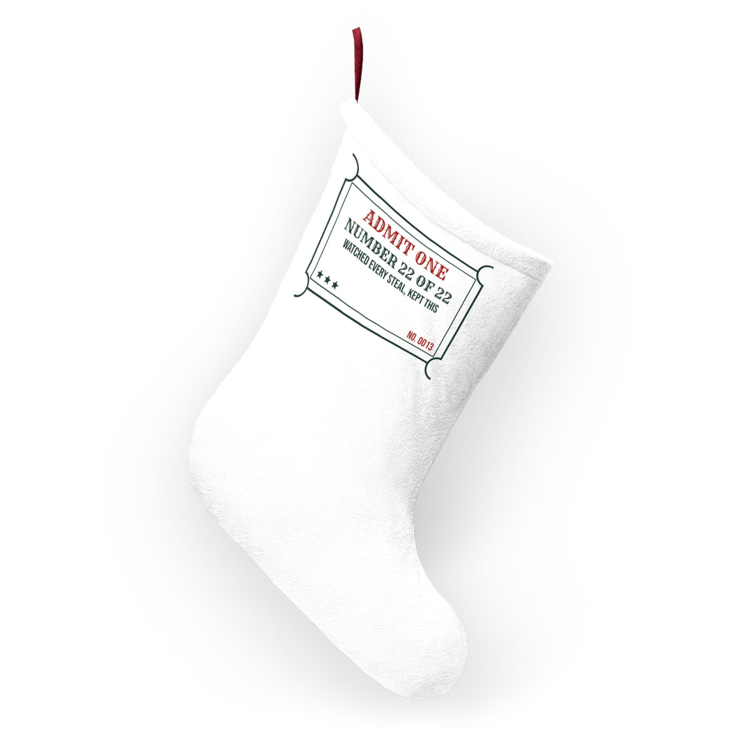 Funny White Elephant Christmas Stocking Number 22 Of 22 Ticket