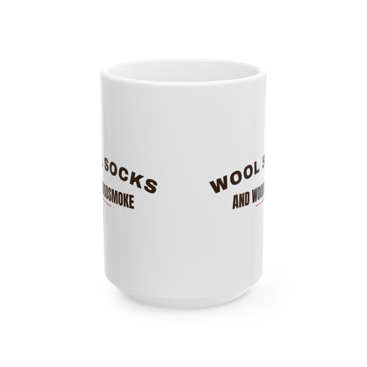 Christmas Coffee Mug Wool Socks And Woodsmoke Cozy Cabin Mug