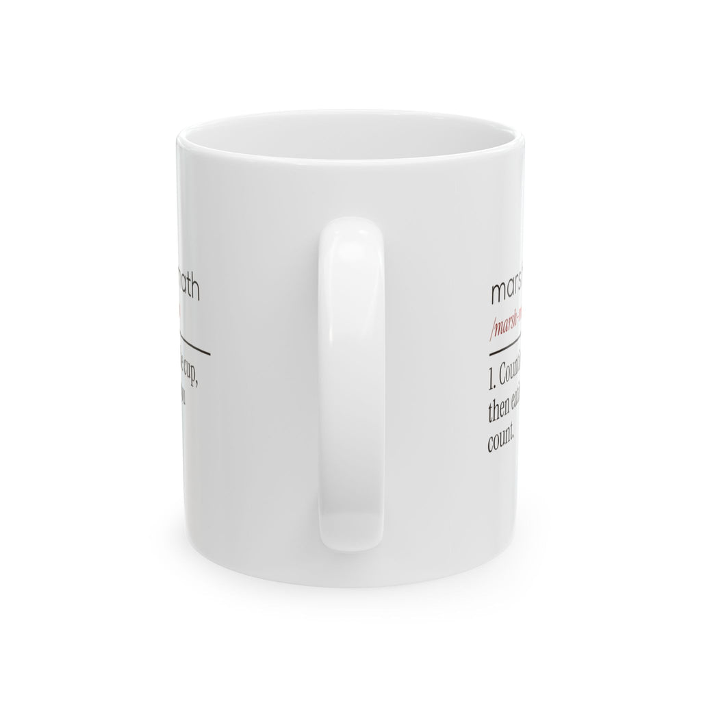 Funny Hot Cocoa Coffee Mug Marshmallow Math Dictionary Definition
