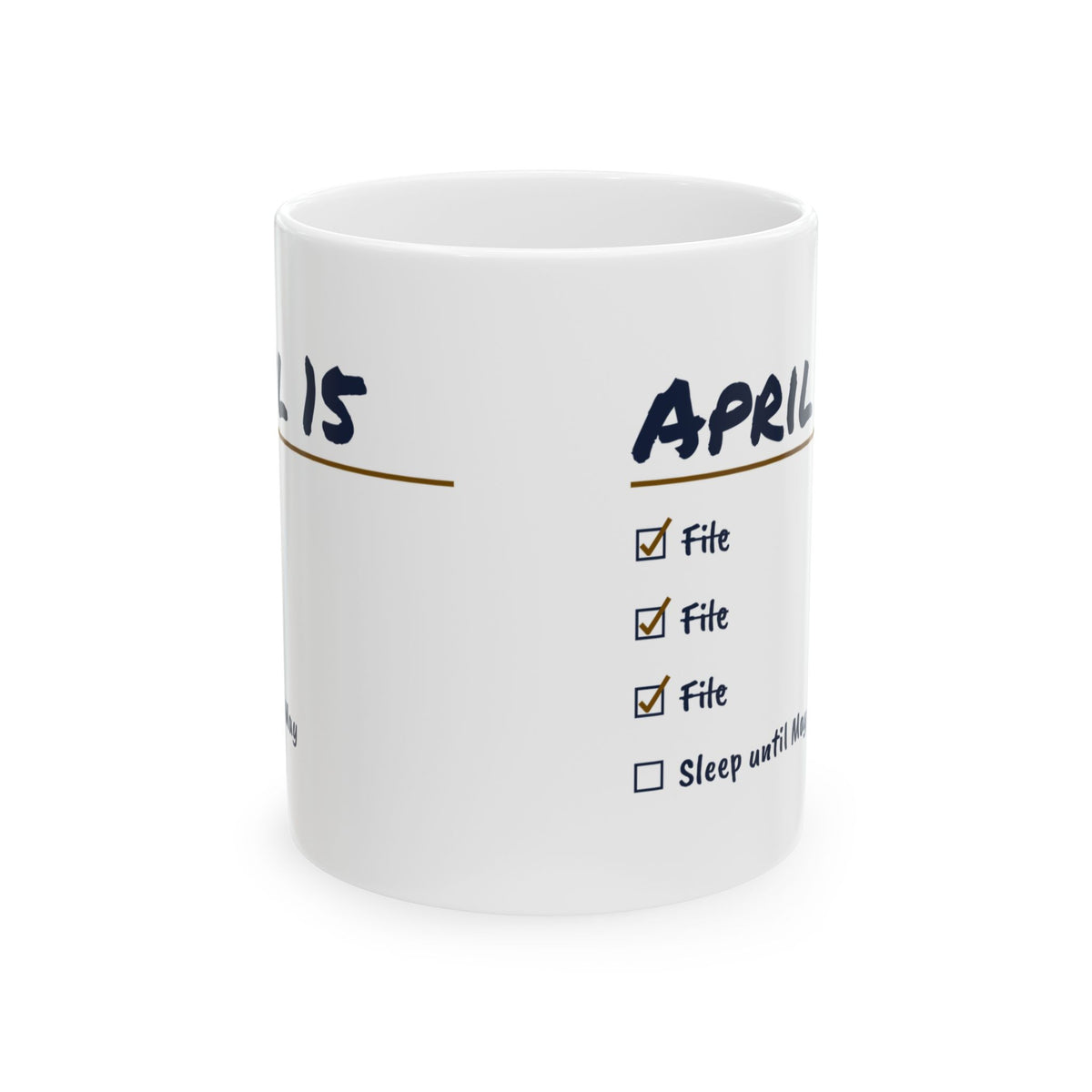 Funny Accountant Mug File File File Sleep Until May