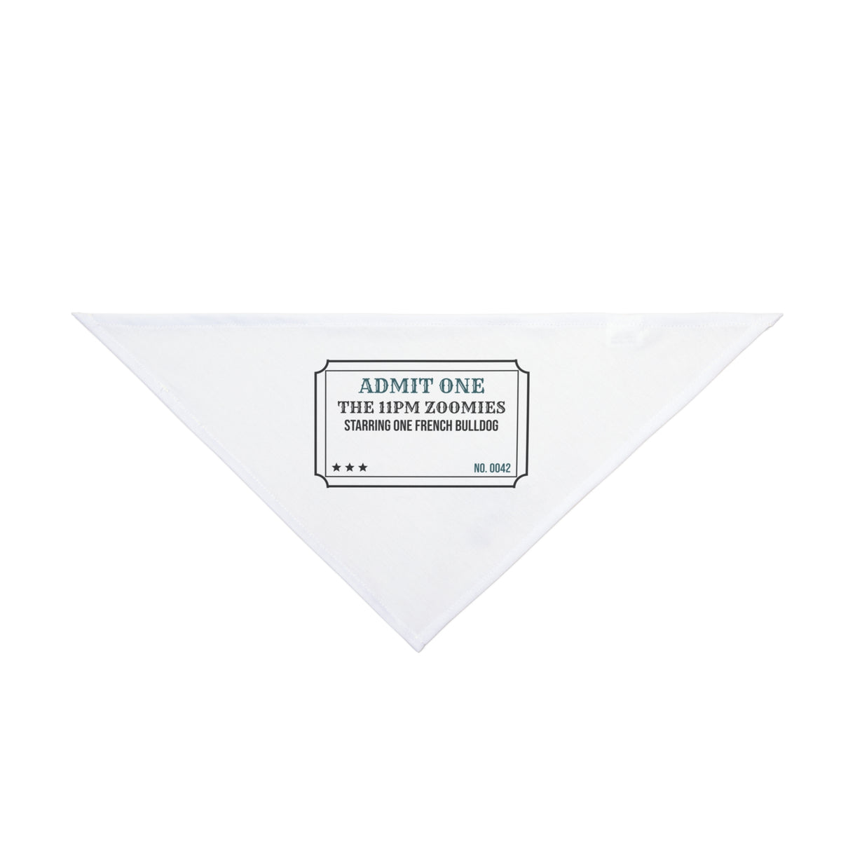 Funny French Bulldog Zoomies Ticket Dog Bandana For Frenchie Owners