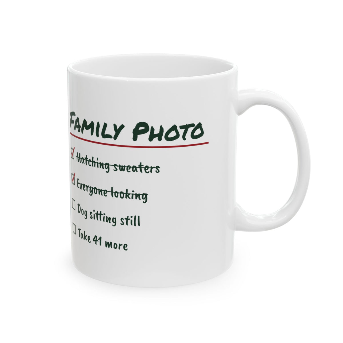 Funny Christmas Coffee Mug Family Photo Take 41 More For Families