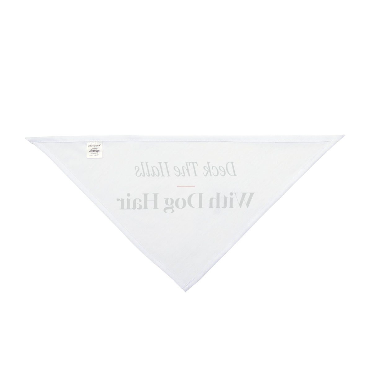 Funny Dog Christmas Dog Bandana Deck The Halls With Dog Hair