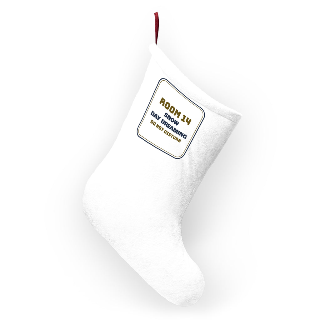 Funny Teacher Christmas Stocking Snow Day Dreaming Sign