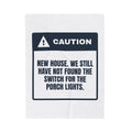 Funny Christmas Throw Blanket Porch Light Switch Location Unknown New House