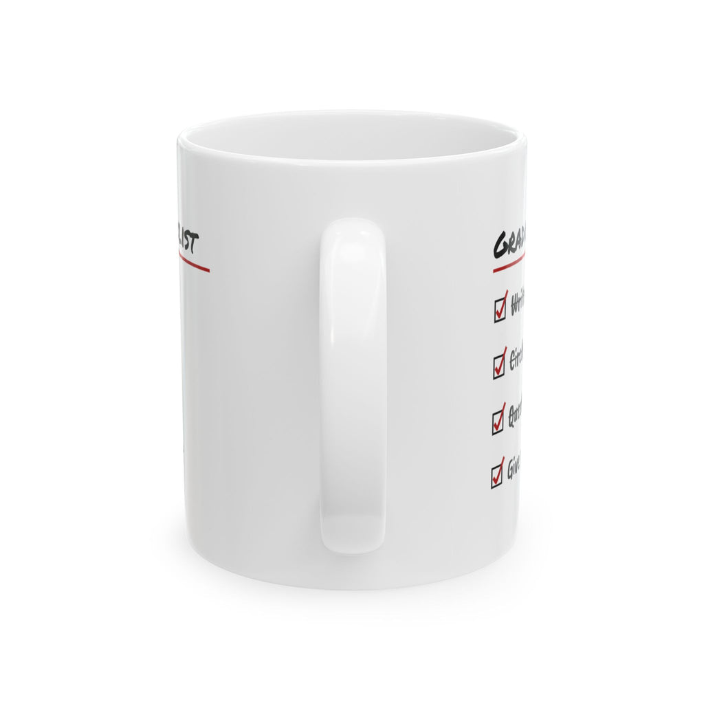 Math Teacher Coffee Mug Grading Checklist Give Partial Credit