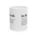 Funny Waitress Coffee Mug In The Weeds Dictionary Definition