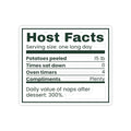 Funny Christmas Hosting Sticker Host Facts Label For The Host