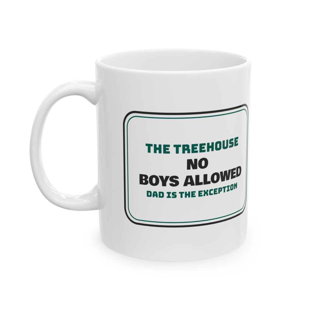 Girl Dad Coffee Mug No Boys Allowed Dad Is Exception
