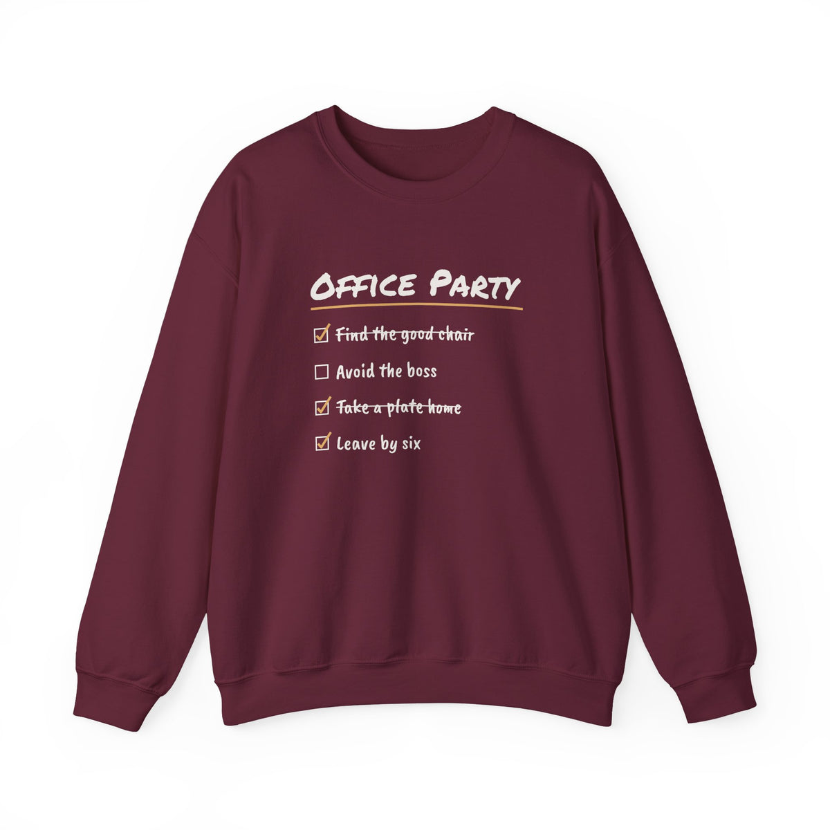 Funny Christmas Coworker Sweatshirt Take A Plate Home Leave By Six
