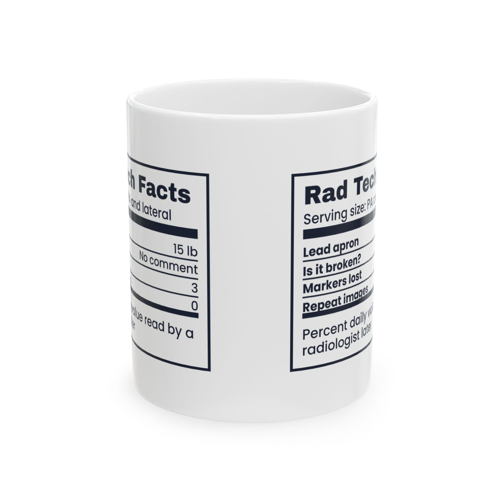 Funny Radiology Mug Rad Tech Facts Markers Lost 3 For Xray Techs