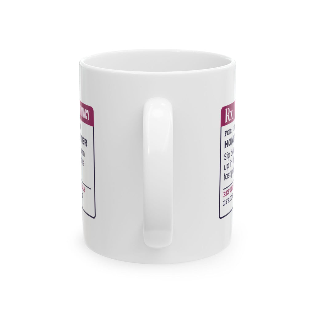 Funny Karaoke Coffee Mug Honey Lemon Water Prescription For Singers