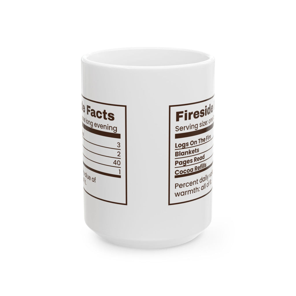 Christmas Coffee Mug Fireside Facts Cozy Winter Reading Cup