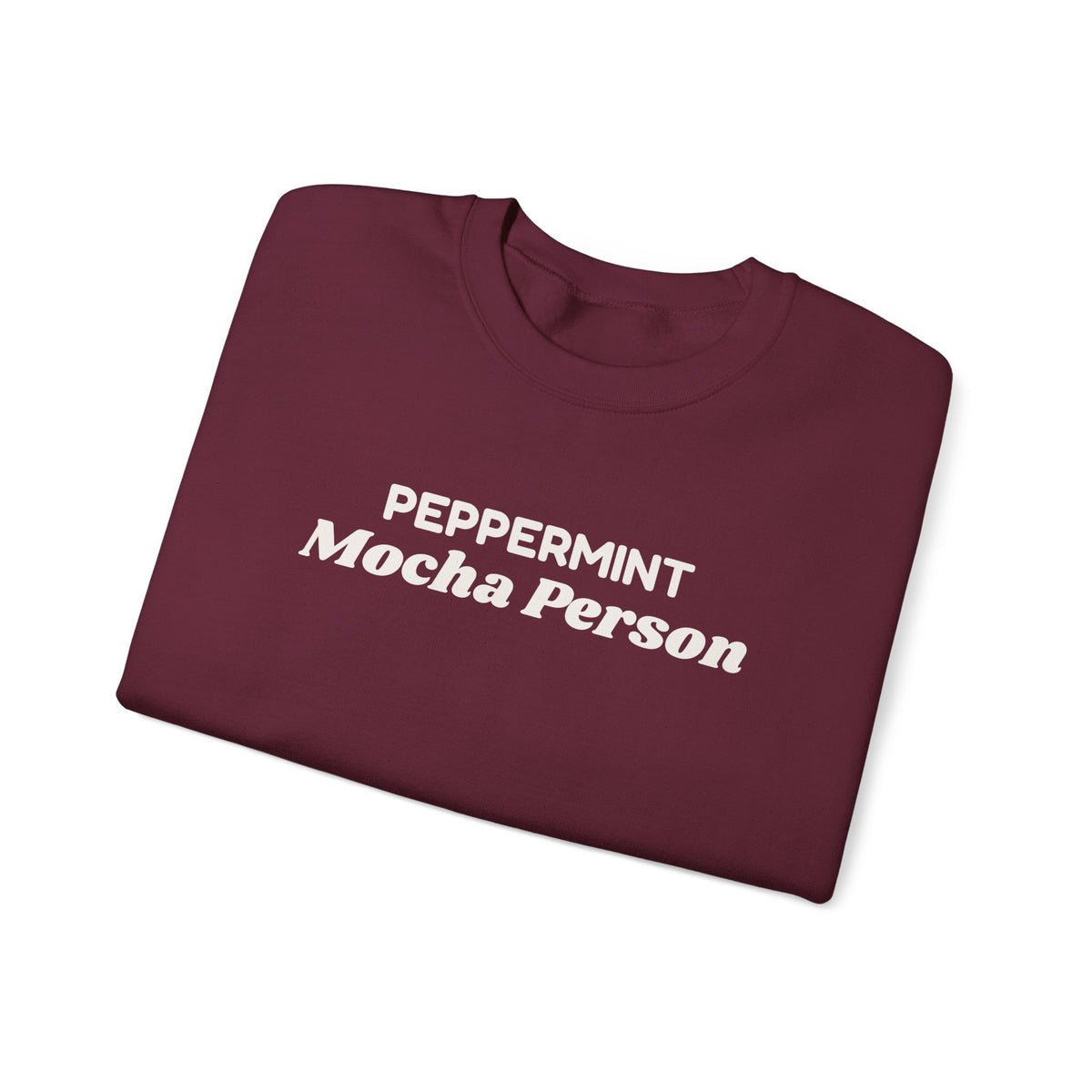 Christmas Sweatshirt Peppermint Mocha Person For Coffee Lovers