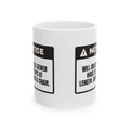 Funny RV Owner Mug Notice Will Discuss Sewer Hoses