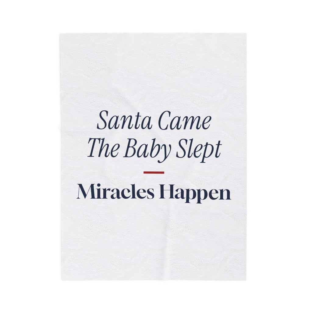 Funny Christmas Throw Blanket Santa Came The Baby Slept For New Parents