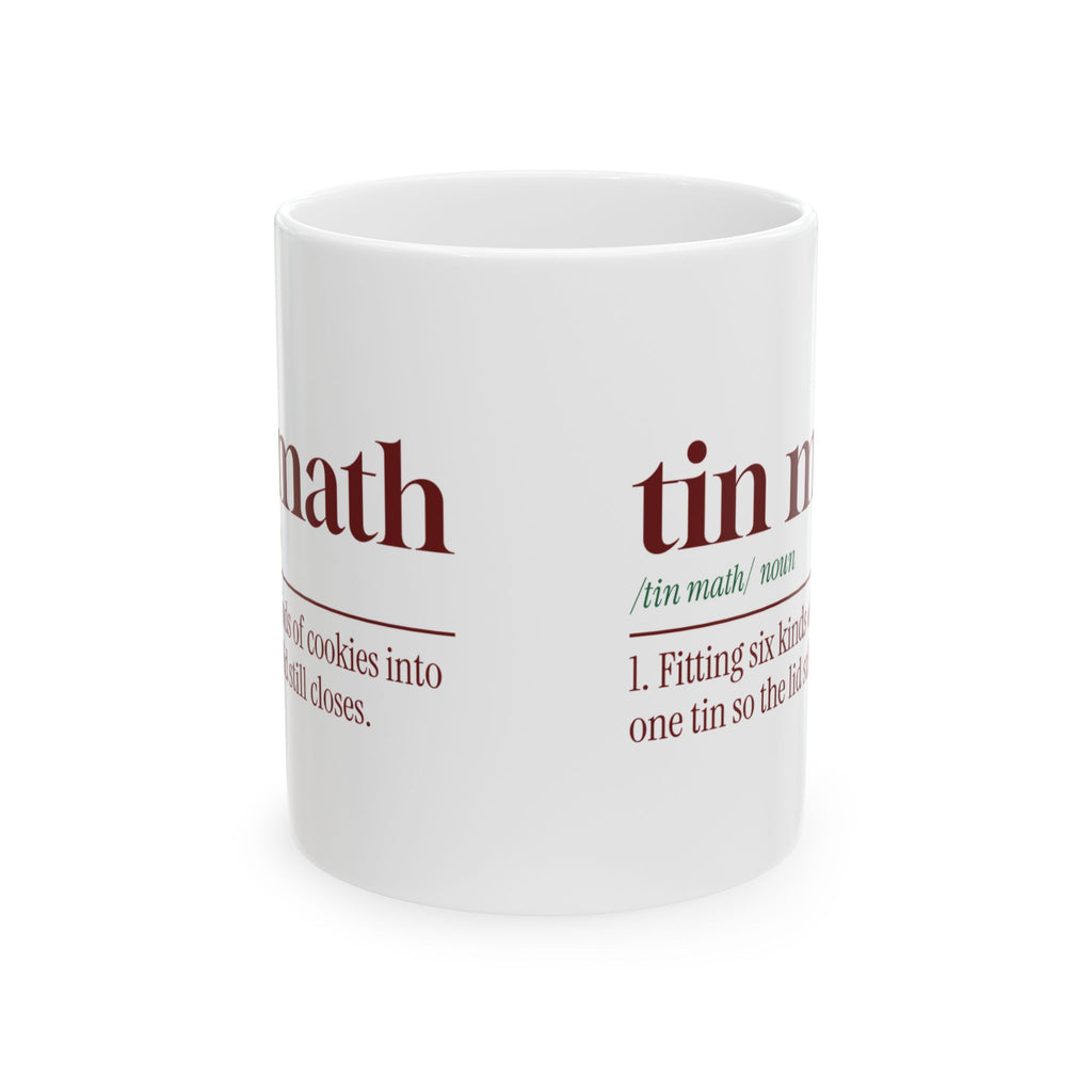 Funny Christmas Baking Coffee Mug Tin Math Dictionary Definition