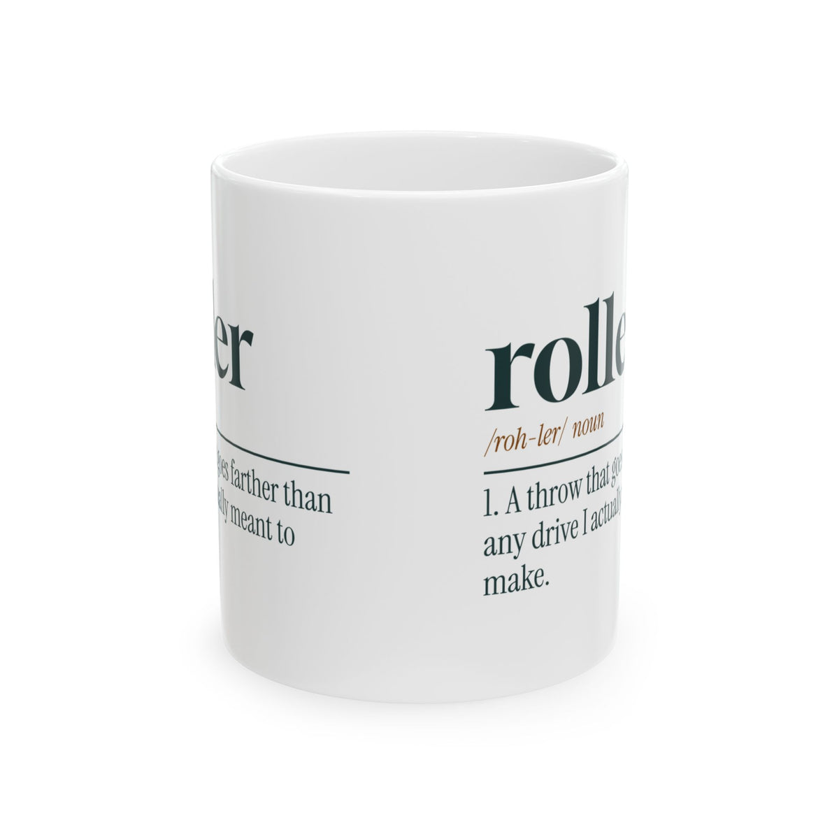 Funny Disc Golf Coffee Mug Roller Dictionary Definition For Disc Golfers
