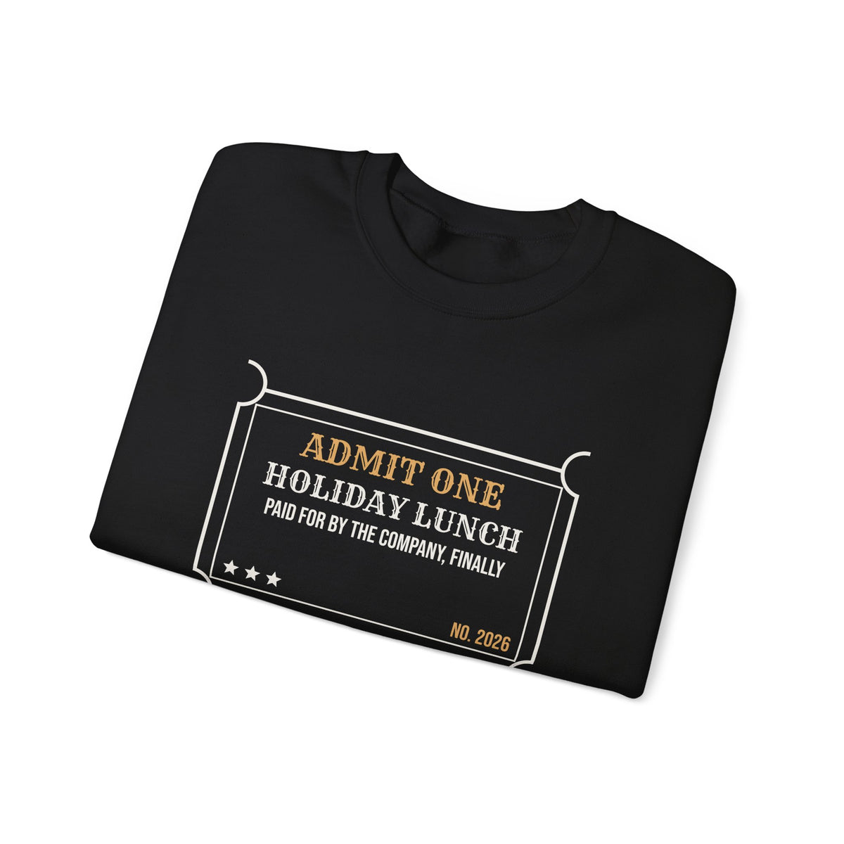 Funny Christmas Coworker Sweatshirt Holiday Lunch Company Paid Finally