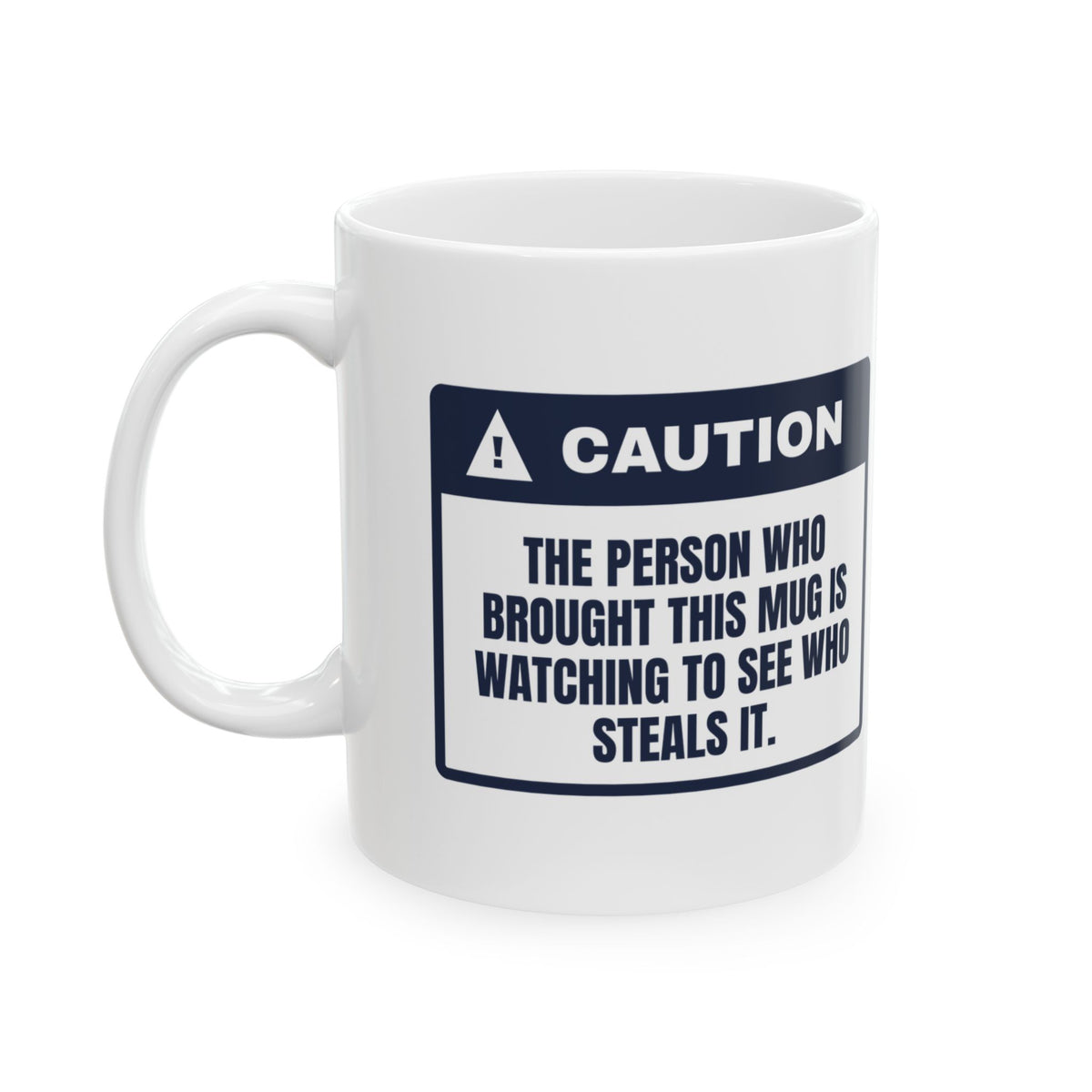 Funny White Elephant Coffee Mug The Person Who Brought This Is Watching
