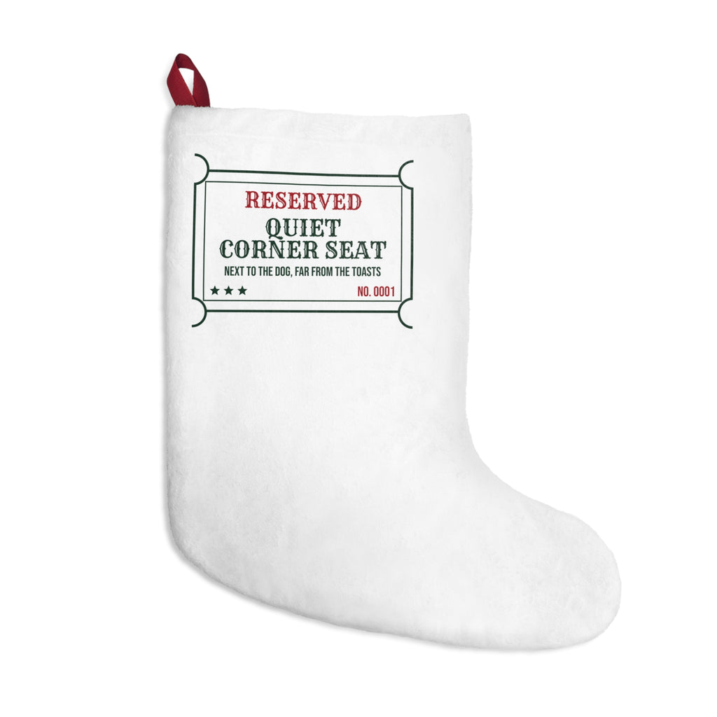 Funny Christmas Stocking Quiet Corner Seat Next To The Dog Ticket