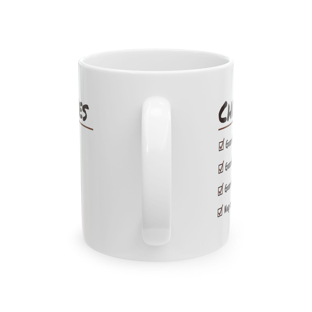 Funny Chihuahua Coffee Mug Guard The Snacks Nap On Guard Duty