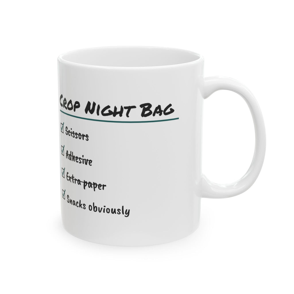 Crop Night Bag Checklist Coffee Mug For Crafters