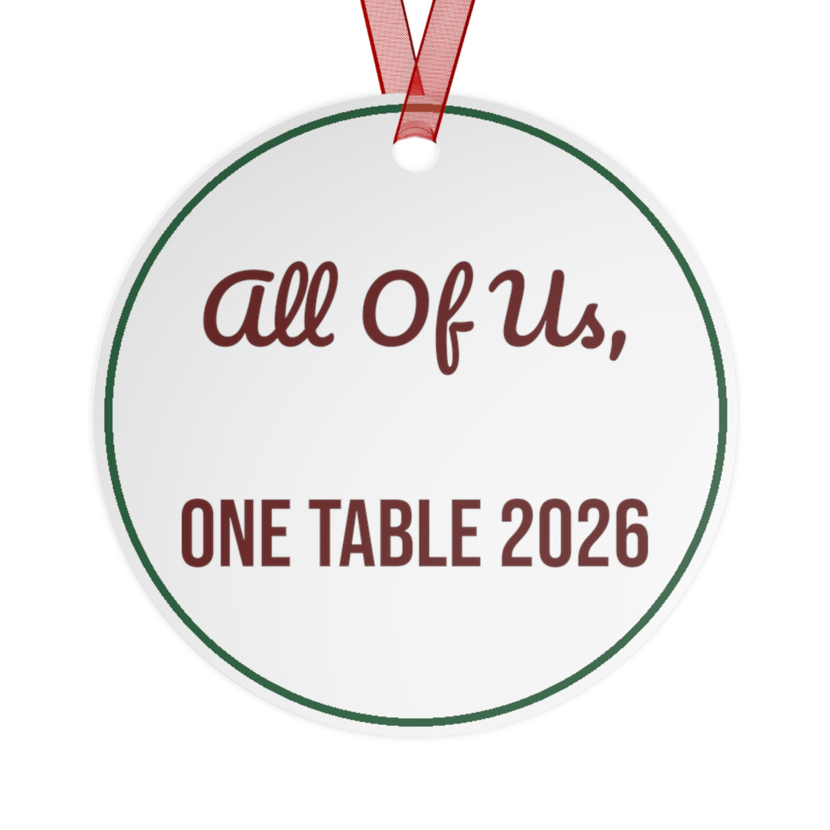 Christmas Ornament All Of Us One Table 2026 Family Keepsake