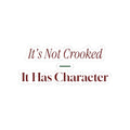 Funny Christmas Tree Dad Sticker It's Not Crooked It Has Character