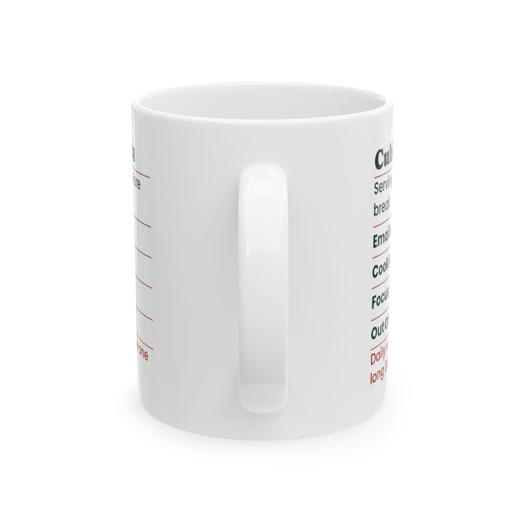 Funny Christmas Coffee Mug Cubicle Facts Label For Coworkers