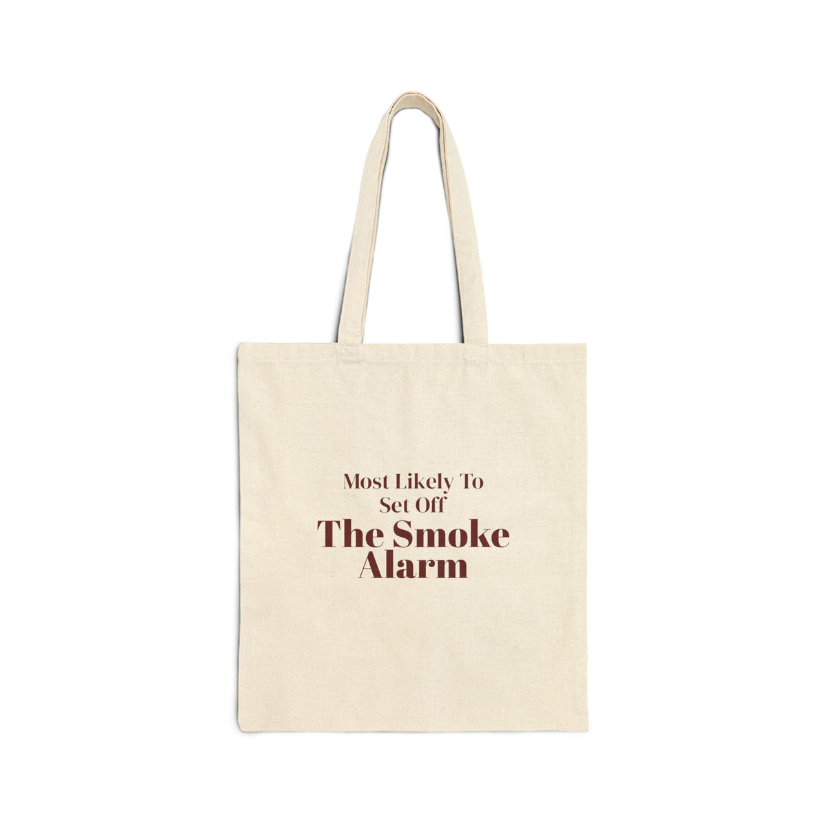 Funny Family Christmas Tote Bag Most Likely To Set Off The Smoke Alarm