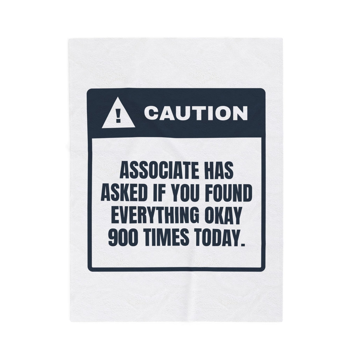 Funny Retail Worker Christmas Throw Blanket Did You Find Everything