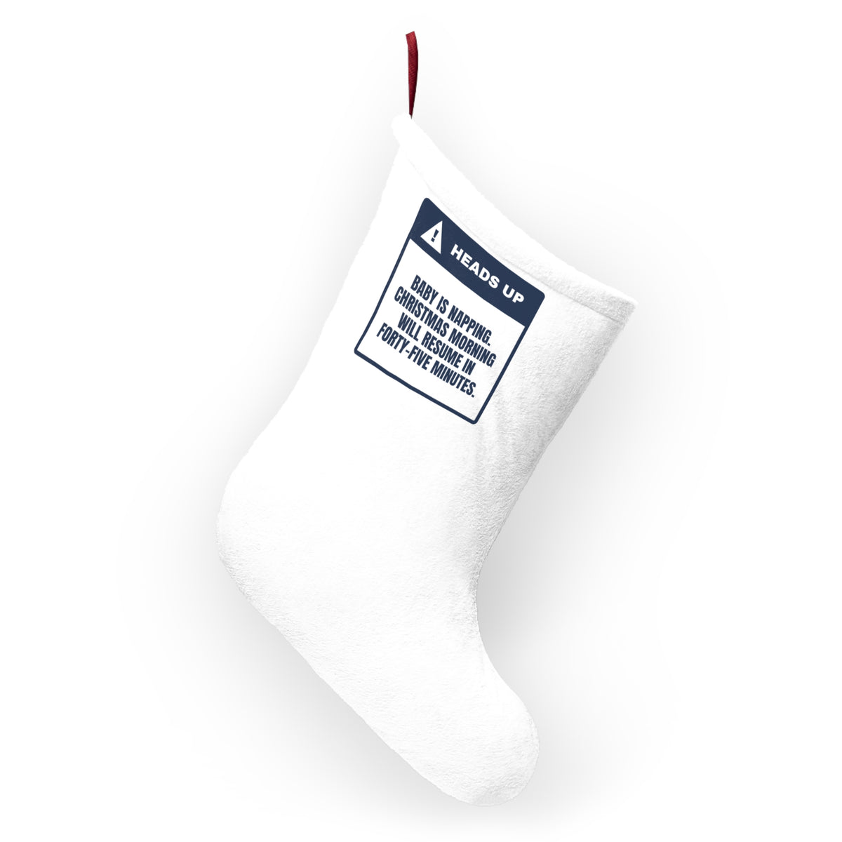 Funny Baby's First Christmas Stocking Baby Is Napping Christmas
