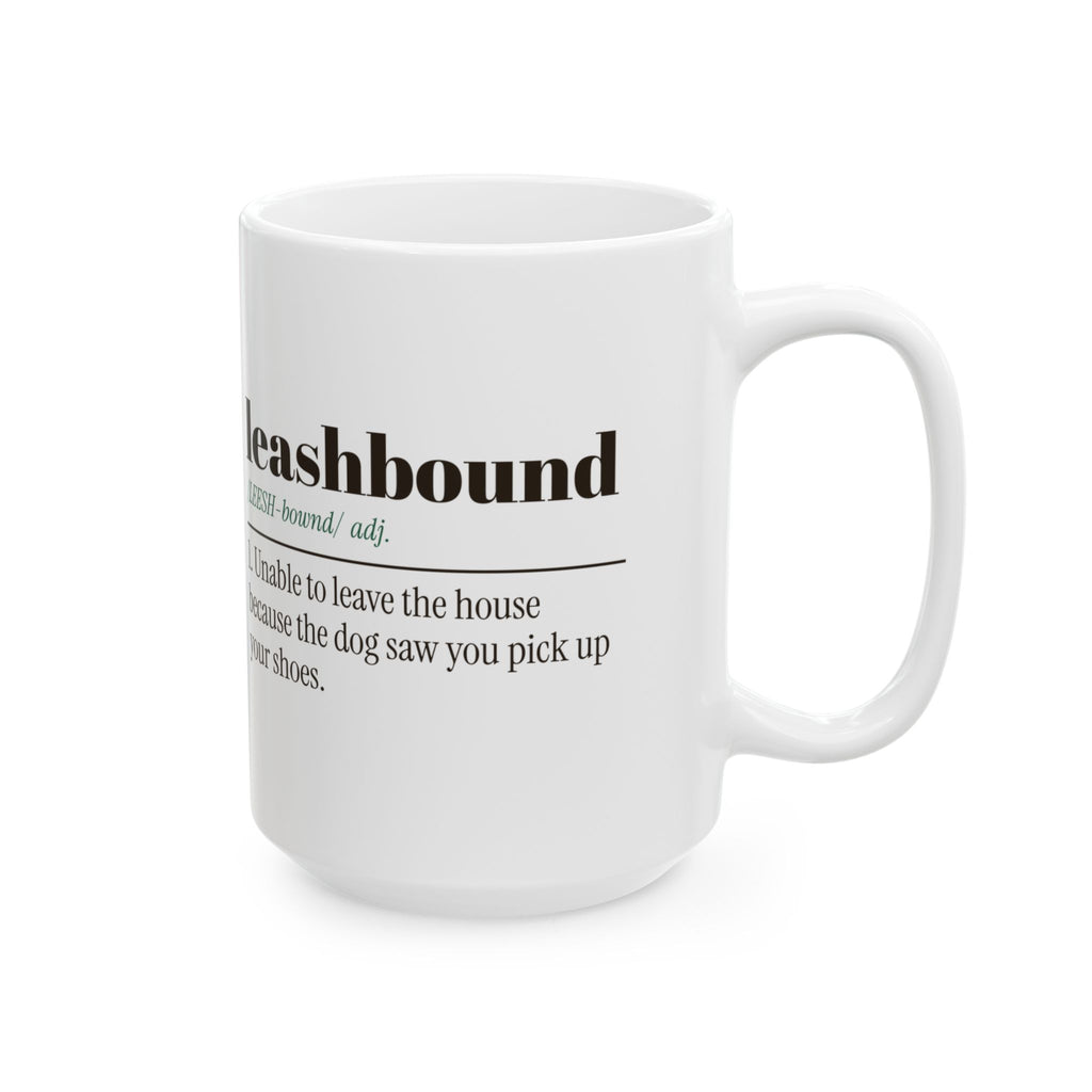 Funny Dog Dad Coffee Mug Leashbound Definition For Dog Owners