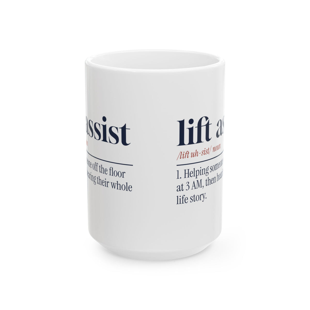 Funny Paramedic Coffee Mug Lift Assist Dictionary Definition For EMS